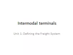 Intermodal terminals