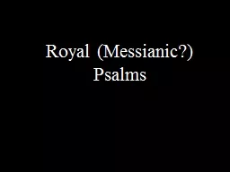 Royal (Messianic?)