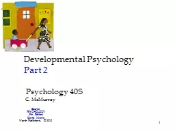 1 Developmental Psychology