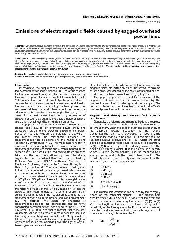 PRZEGLD ELEKTROTECHNICZNY (Electrical Review), ISSN 0033-2097, R. 87 N