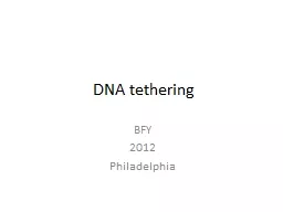 DNA tethering