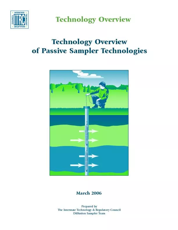 echnology Overviewof Passive Sampler Technologies