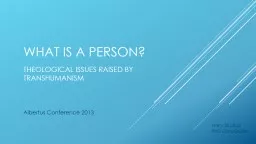 What MAKEs a person?