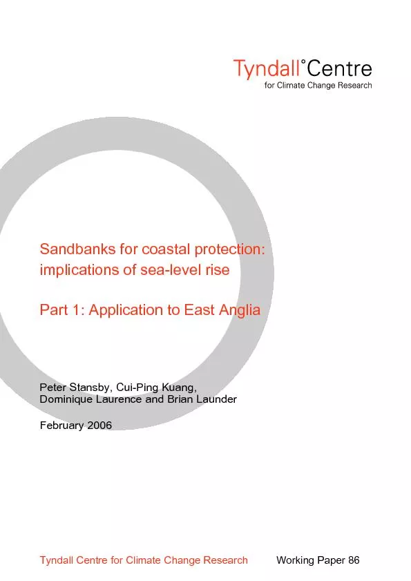 1 Sandbanks for coastal protection: implications of sea-level rise  Pa