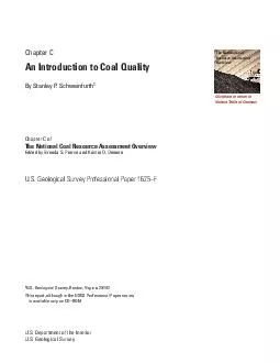 Chapter C An Introduction to Coal Quality By Stanley P