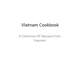 Vietnam Cookbook