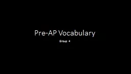 Pre-AP Vocabulary