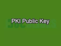 PKI Public Key