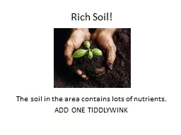Rich Soil!