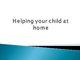 Helping your child at home