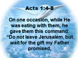 Acts 1:4-8
