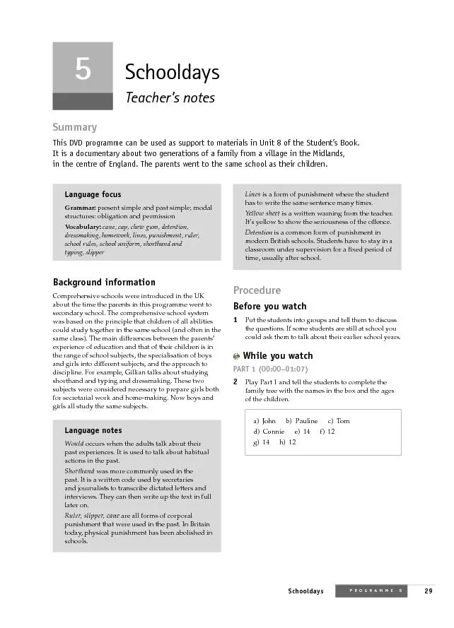 Teacher’s notesBackgroundinformation