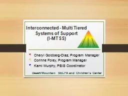 Interconnected - Multi Tiered Systems of Support