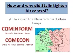 How and why did Stalin tighten his control?