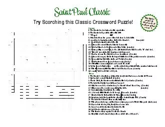 Try Scorching this Classic Crossword Puzzle!