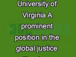 Political Coercion and the Scope of Distributive Justice Ryan Pevnick University of Virginia A prominent position in the global justice literature holds that claims of distributive justice are only a
