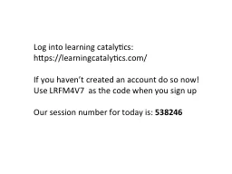 Log into learning