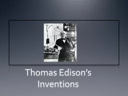 Thomas Edison’s Inventions