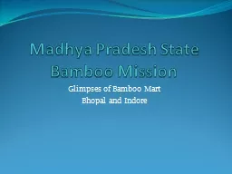 Madhya Pradesh State Bamboo Mission