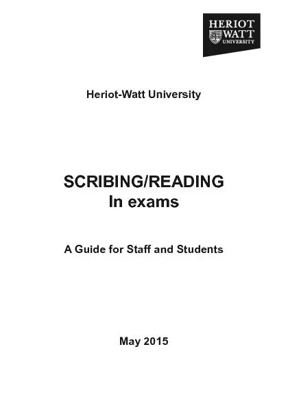 Heriot-Watt UniversityA Guide for Staff and Students