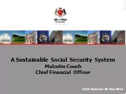 A Sustainable Social Security System