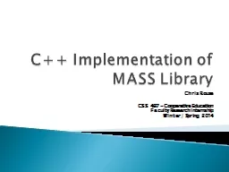 C++ Implementation of MASS Library