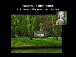 Rousseau’s (first) tomb