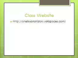 Class Website