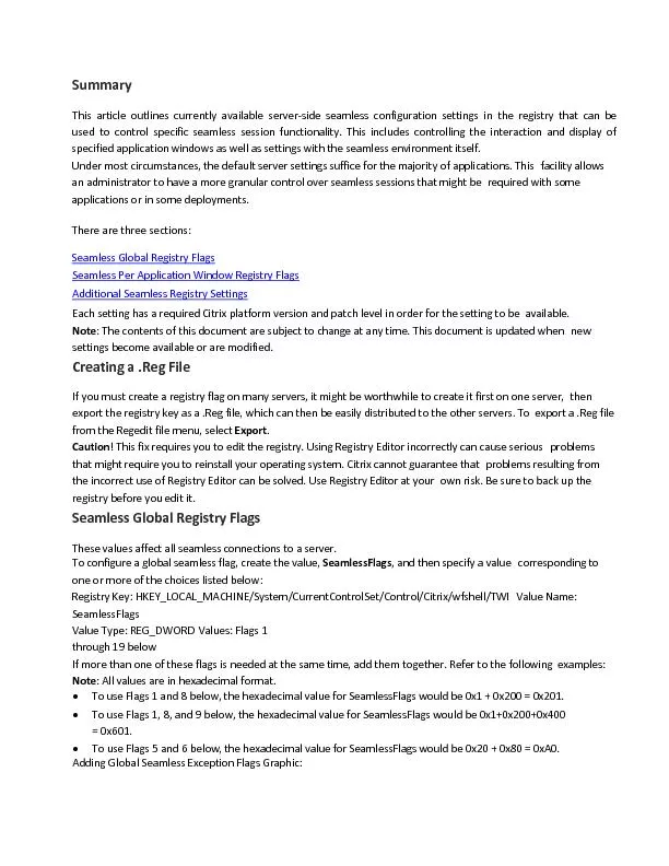 SummaryThisarticleoutlinescurrentlyavailableserversideseamlessconfigur