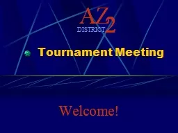 Tournament Meeting
