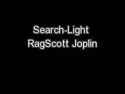 Search-Light RagScott Joplin