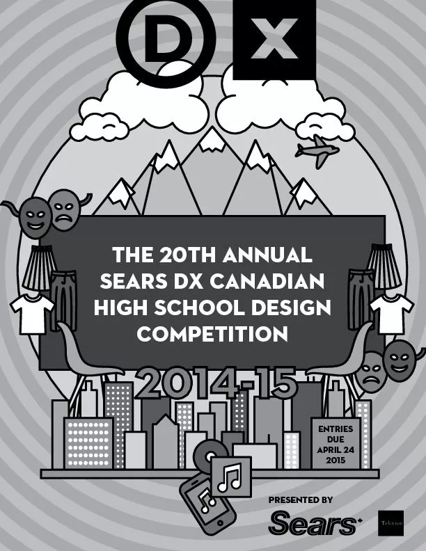 THE 20th annualSEARS DX CANADIAN HIGH SCHOOL DESIGN COMPETITION
...