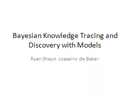 Bayesian Knowledge Tracing and