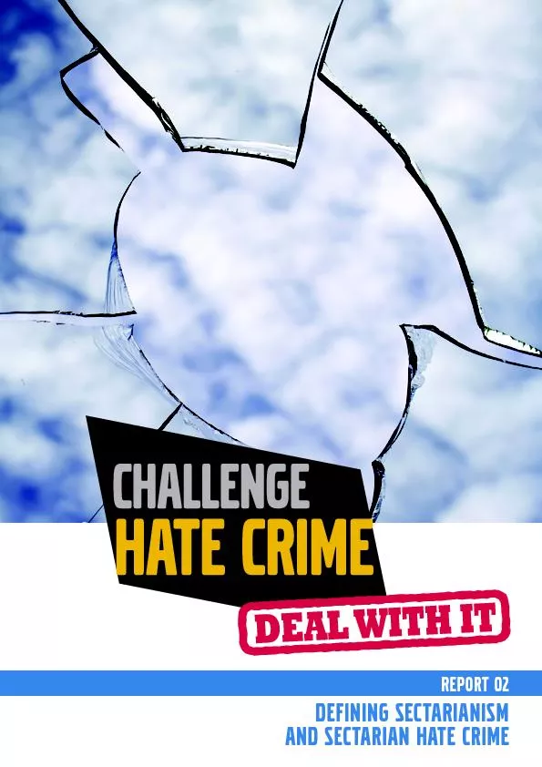 REPORT 02Defining Sectarianismand Sectarian Hate Crime