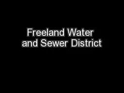 Freeland Water and Sewer District