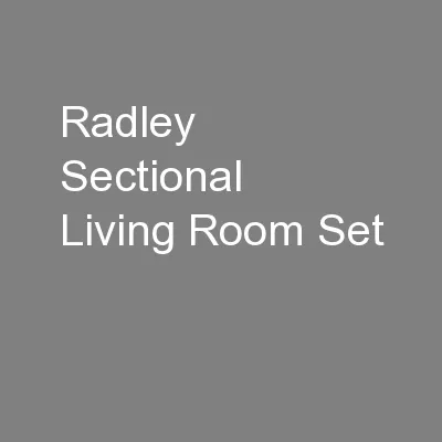 Radley Sectional Living Room Set