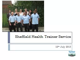 Sheffield Health Trainer Service