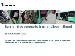 Barrier-free access to tram and bus in Basel