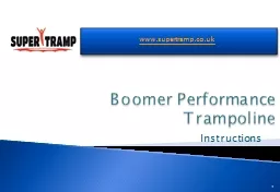 Boomer Performance Trampoline