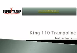 King 110 Trampoline