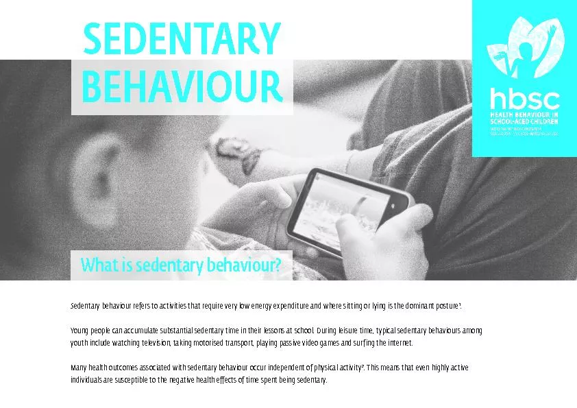 What is sedentary behaviour?