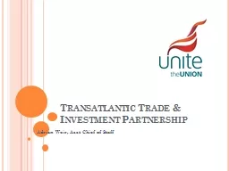 Transatlantic Trade & Investment Partnership