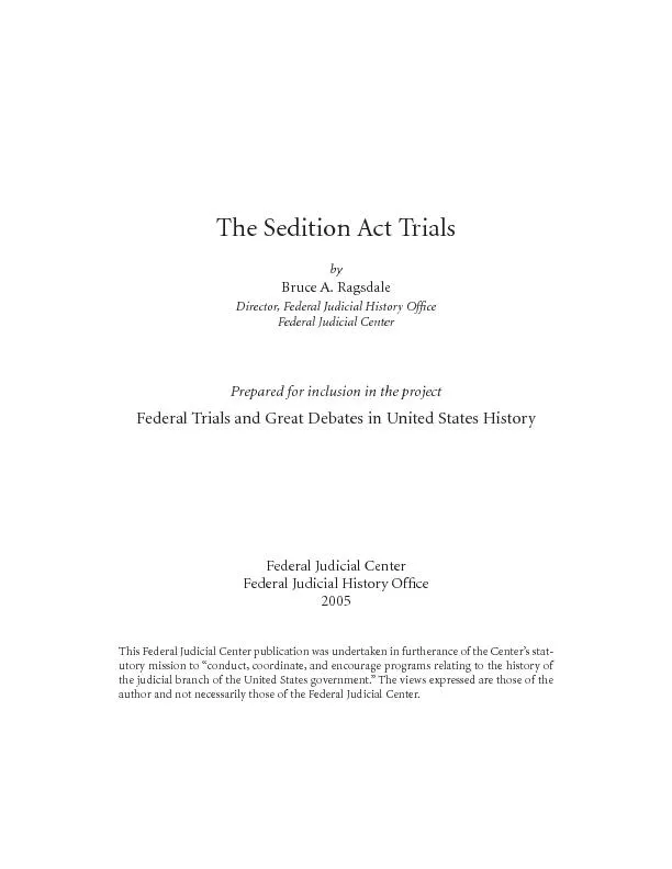 The Sedition Act TrialsBiographiesJohn Adams   27 James Thomson Callen