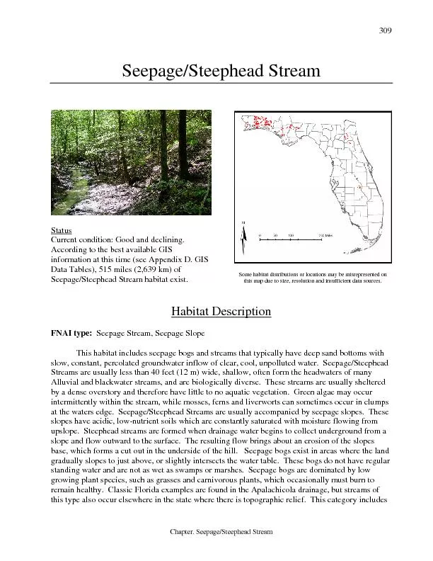 Chapter. Seepage/Steephead Stream