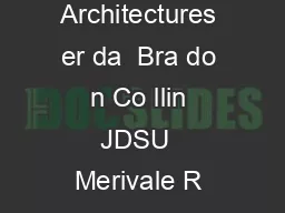 Evolution to Colorless and Directionless ROADM Architectures er da  Bra do n Co llin JDSU