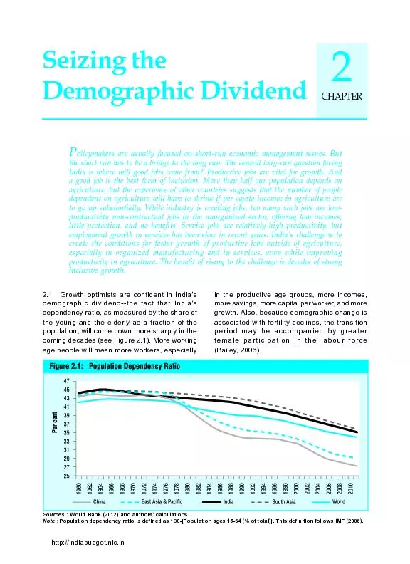 Seizing theDemographic DividendCHAPTER2