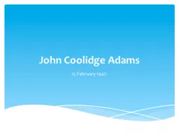 John Coolidge Adams