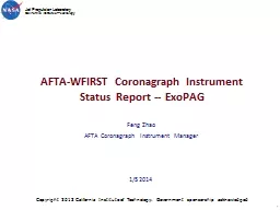 AFTA-WFIRST Coronagraph Instrument