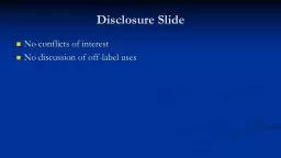 Disclosure Slide