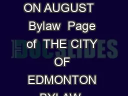 CITY OF EDMONTON BYLAW  EDMONTON COMBATIVE SPORTS COMMISSION BYLAW CONSOLIDATED ON AUGUST    Bylaw  Page  of  THE CITY OF EDMONTON BYLAW  EDMONTON COMBATIVE SPORTS COMMISSION BYLAW Whereas pursuant t